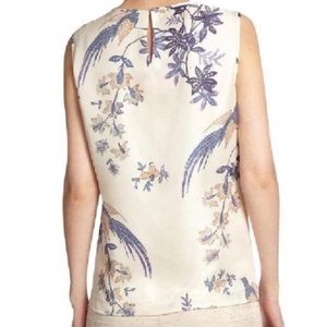 Tory Burch Kiki Silk Backed Top
